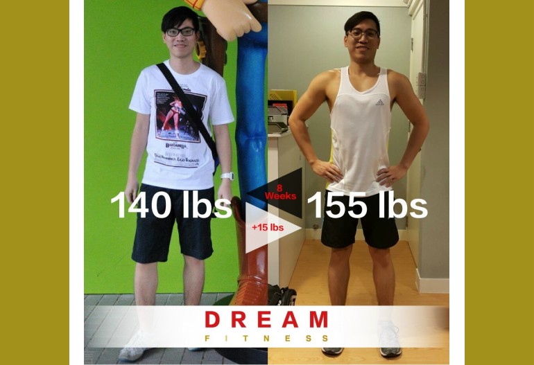 Thomas 8 週增肌增重 15 lb
