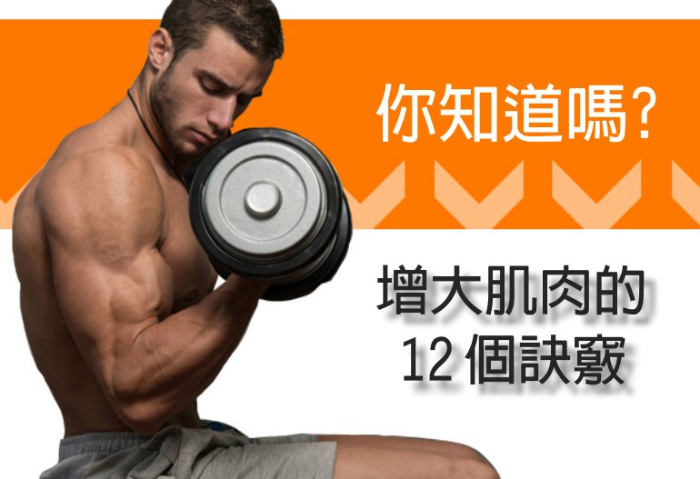 增大肌肉的 12 個訣竅