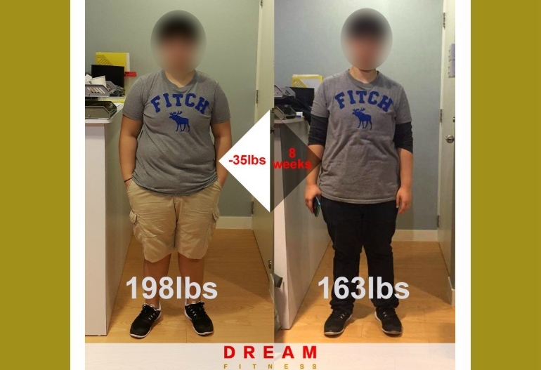 八週激減 35 lb 學生 Joey 從 198 lb 到 163 lb 減肥實錄