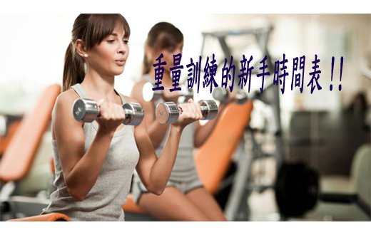 重量訓練的新手時間表