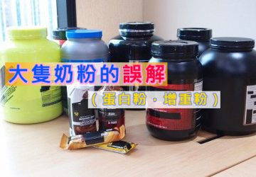 大隻奶粉的誤解（蛋白粉，增重粉）