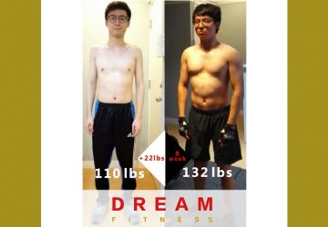 【Dreams fitness 學員成功個案，Edwin八星期增肌增重22lb】