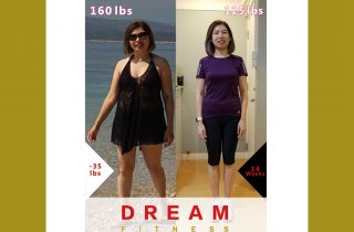 【Dream Fitness 學員Katherine Siu 14周激減 35lbs 減肥瘦身實錄】