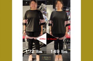 Dream Fitness 學員成功個案，學員 candy (14 星期激減 23 lb)