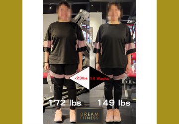 Dream Fitness 學員成功個案，學員 candy (14 星期激減 23 lb)