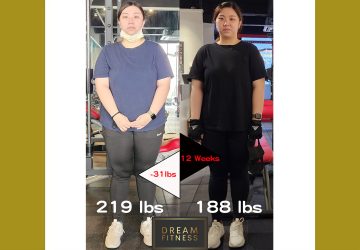 Dream Fitness 學員成功個案，學員Charmaine 12 星期激減 31 lb